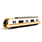 Vlak na naťahovanie, so zvukom a svetlami - žltý